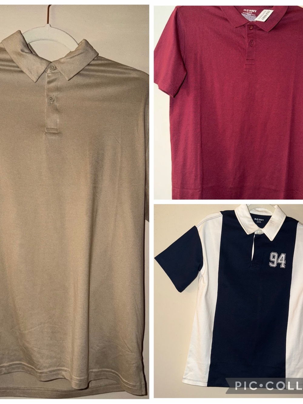 Lot of 3 Old Navy Boys Polo Short Sleve Shirts - NWT
